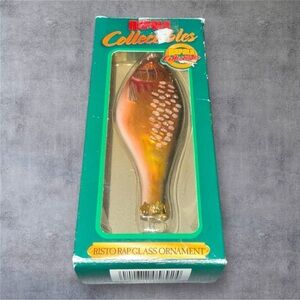 Fishing Lure Fish Rapala Collectible Blown Glass Ornament Normark - NIB
